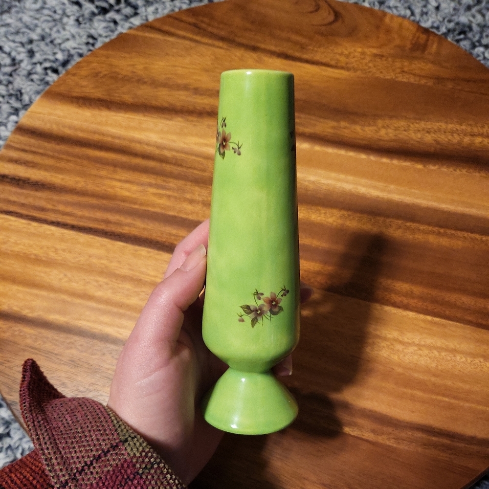 Vintage 70s Bud Vase Home Accents Floral Flower Vase Retro Funky Cool Grannycore - Picture 10 of 10